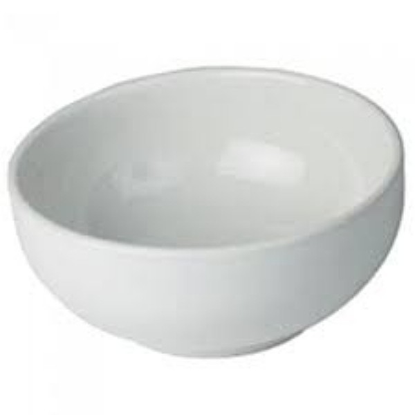 Alugar Bowl Finger Food Ceramica Branca 350 Ml ----- 14 Cm Ø X 6 Cm Alt