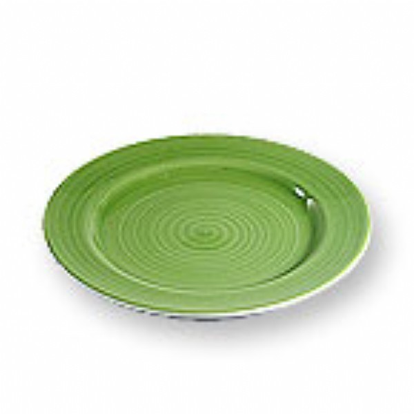 Alugar Prato Finger Food Ceramica Verde ------ 15 Cm Ø